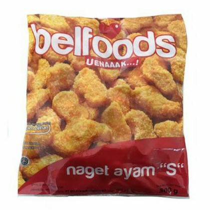 

belfoods uenaaak naget ayam bentuk huruf S 500gr