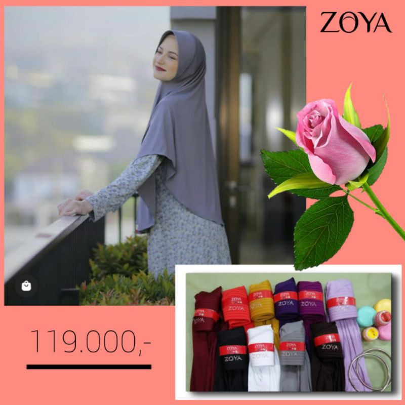 Bergo instan syar'i casual ZOYA MARSHA SPARKLING Syar'i-4