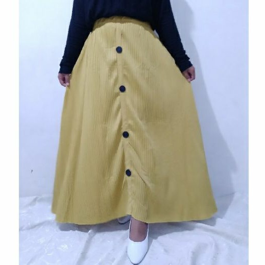 ATHARRAZKA STORE|ROK PLISKET KANCING COD TERLARIS/TERMURAH/FASHION WANITA