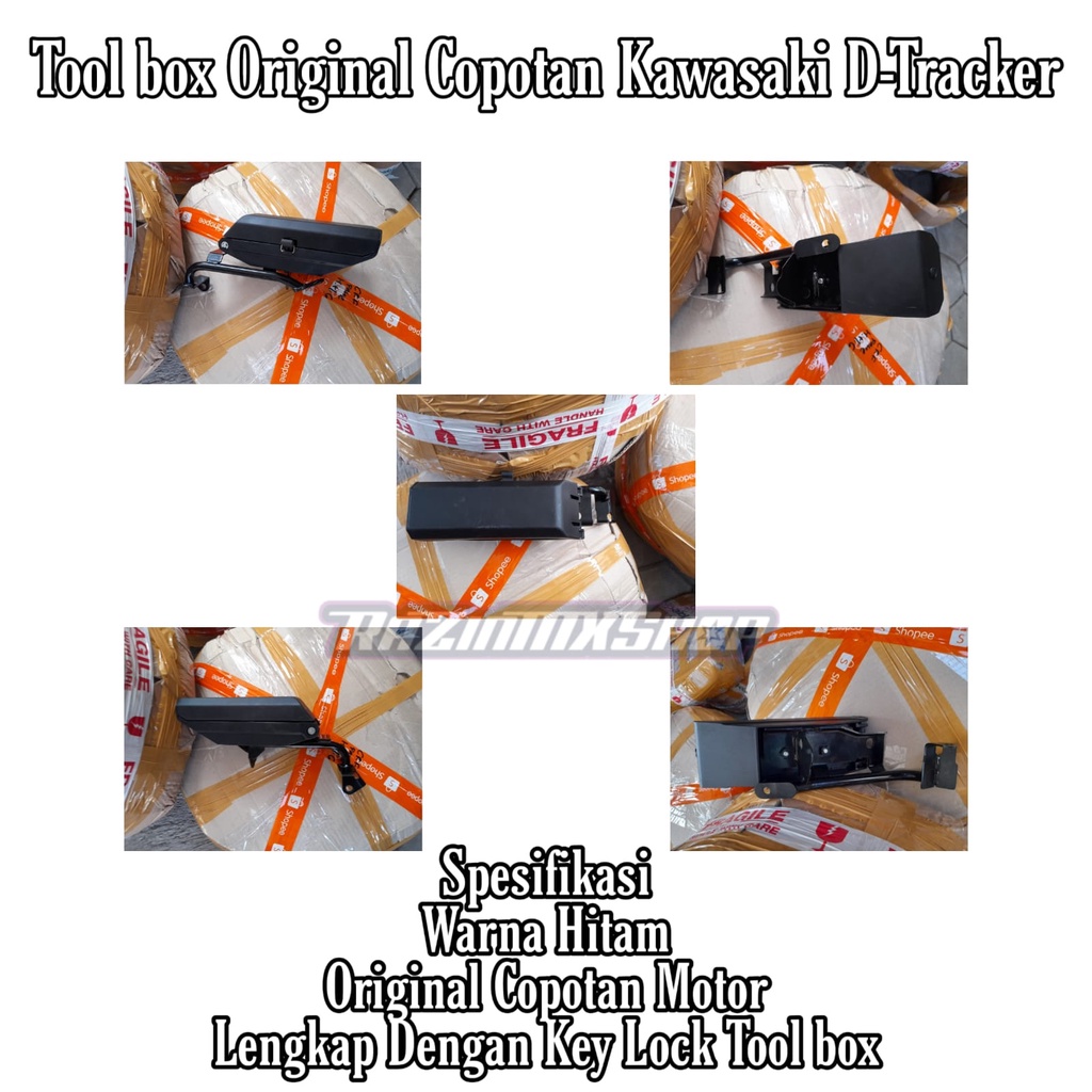 TOOLBOX KLX ORIGINAL BEKAS COPOTAN MOTOR KLX BISA COD