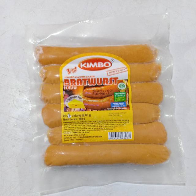 

KIMBO sosis keju 6s 500gr