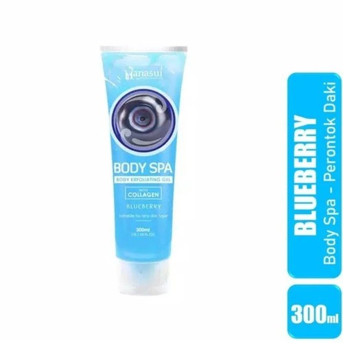 HANASUI Body Spa Exfoliating Gel with Collagen Peluntur Daki Original BPOM 300ml