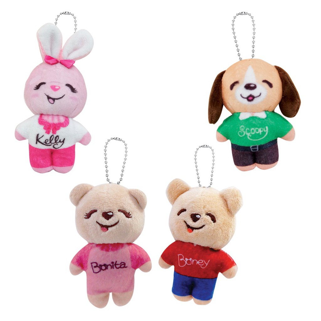 Gantungan kunci boneka mini bear beruang ISTANA BONEKA Bear Boney Bonita Kelly Scoopy imut kecil bayi