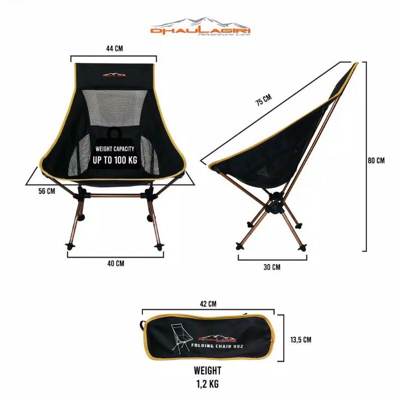 Folding chair atau kursi lipat fc 802 Dhaulagiri