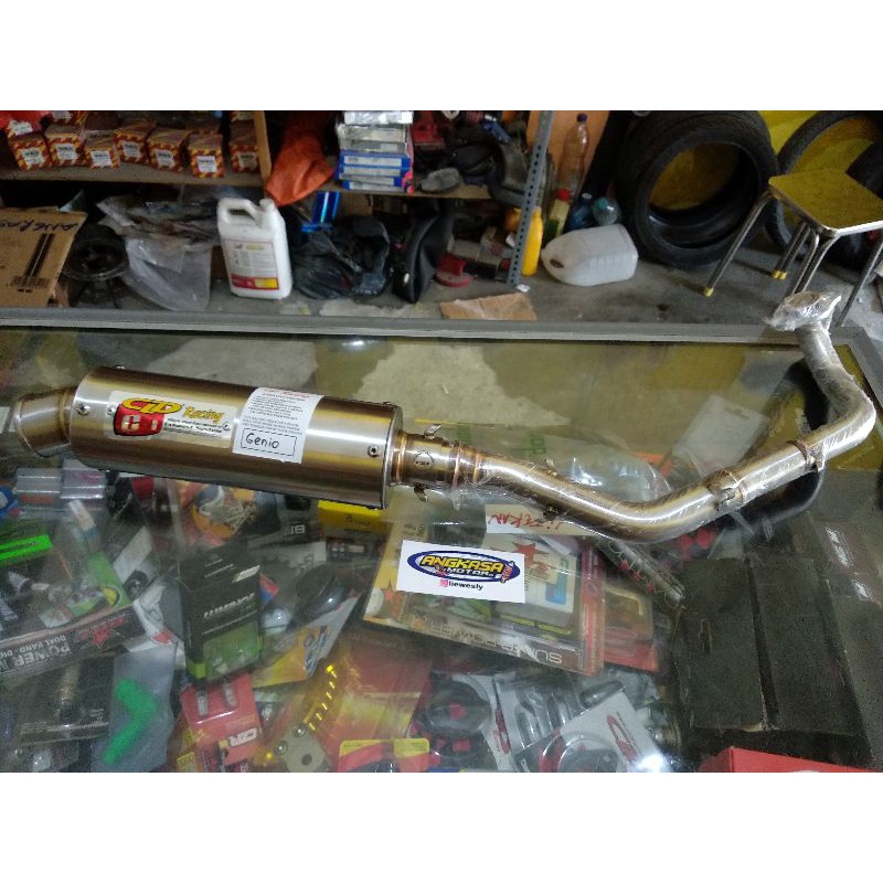 knalpot CLD racing C1 pipa atas Genio beat 2021 new Scoopy 2021 new original cld racing