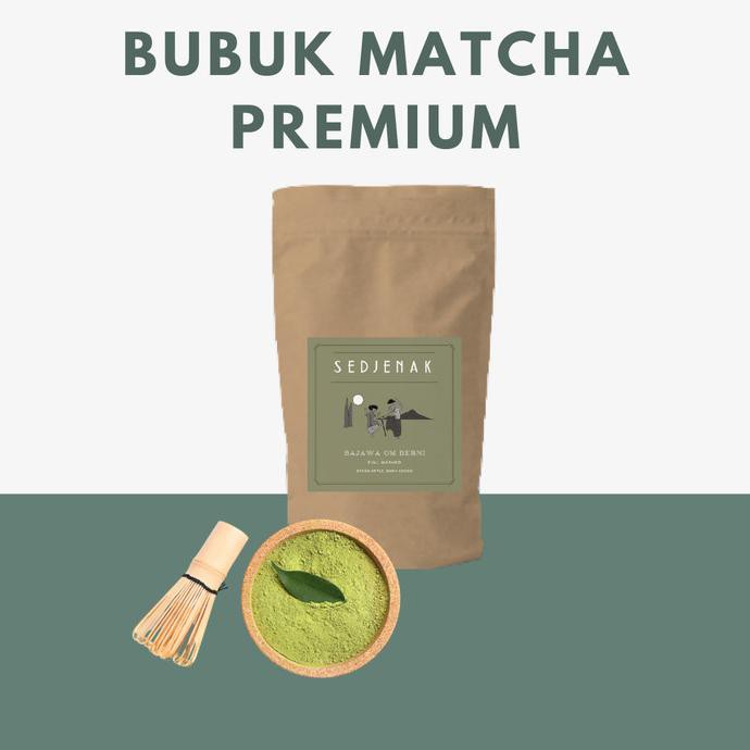 

Teh-Bubuk- Premium Matcha Powder for Matcha Latte 200gr - Plastik tebal -Dijamin-Halal.