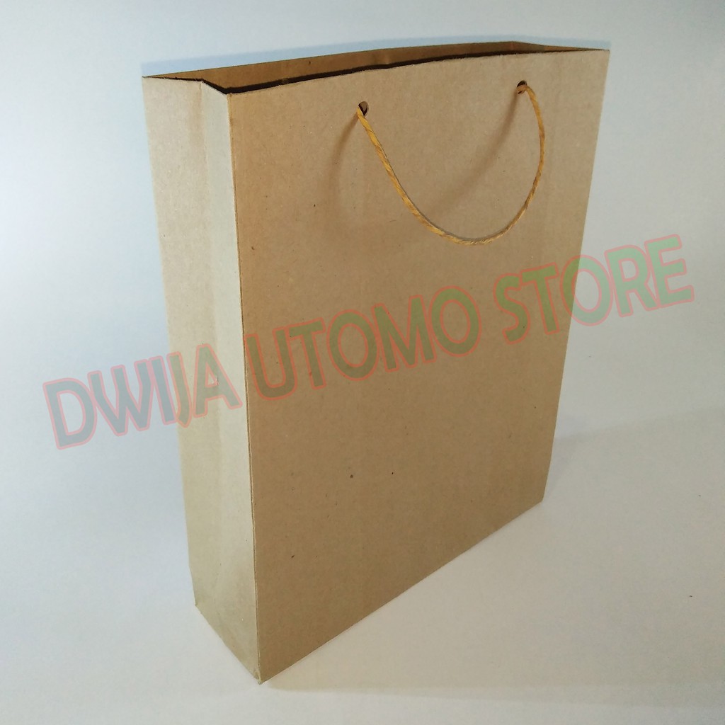 

Paperbag, Paper bag, Tas Kertas polos kraft coklat ukuran 18x6x23