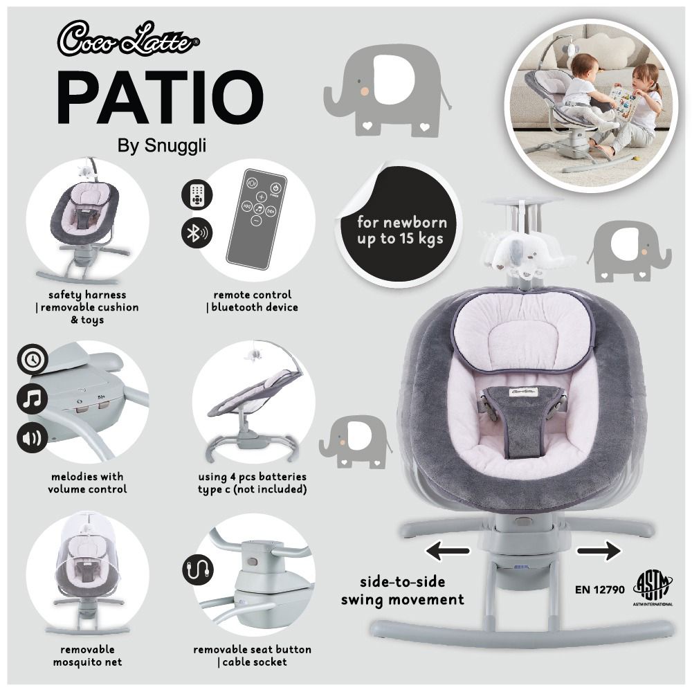 Cocolatte PATIO By Snuggli / Bouncher Swing Cocolatte / Swing Bed