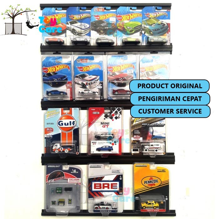 Rak Hot Wheels Display Blister Reguler Retro Premium Horizontal Isi 5 Pcs Matchbox Original Promo
