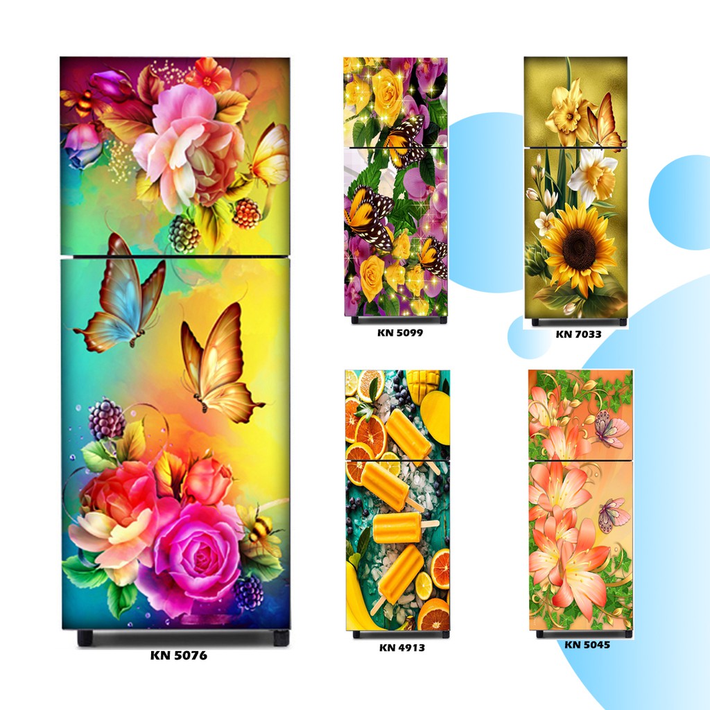 Stiker kulkas 2 Pintu