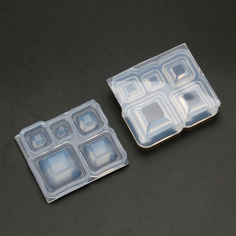 Glitter Mini Square Bowl Resin Mold Silicone Resin Casting Art Craft Jewelry Making Tool