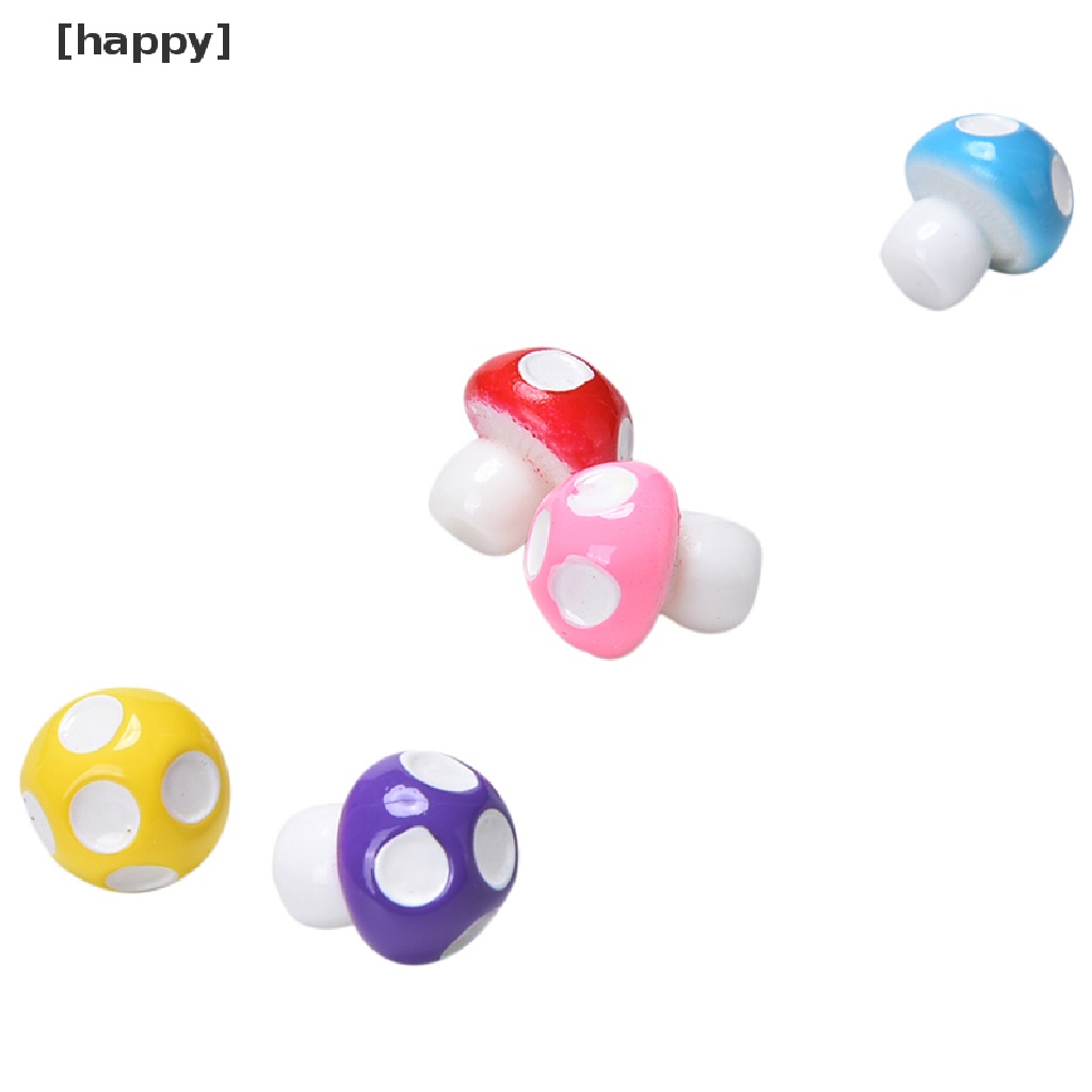 10 / 20pcs Ornamen Miniatur Jamur Mini Untuk Rumah Boneka