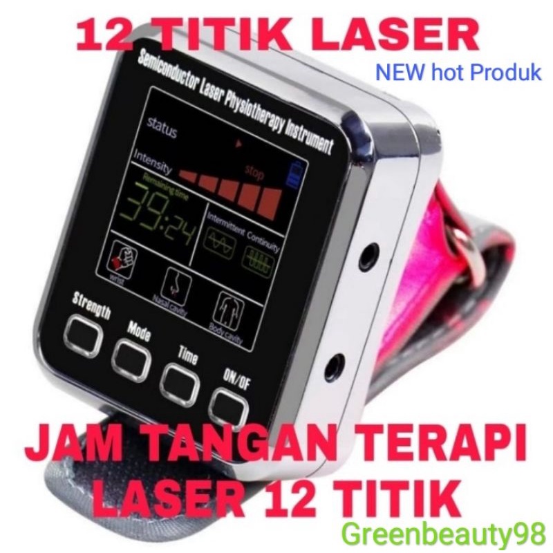 Jam Tangan Terapi Laser Kesehatan 12 titik New Model Bagus