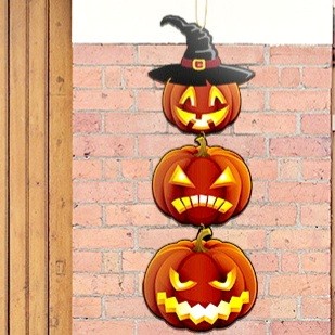 Gantungan Labu Susun Dekorasi Banner Pumpkin Jack O Lantern Halloween