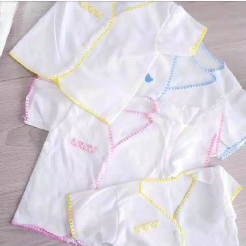 BAJU BAYI POLOS / BAJU BAYI BOBOKO NECI / BAJU ATASAN BAYI NEW BORN PENDEK