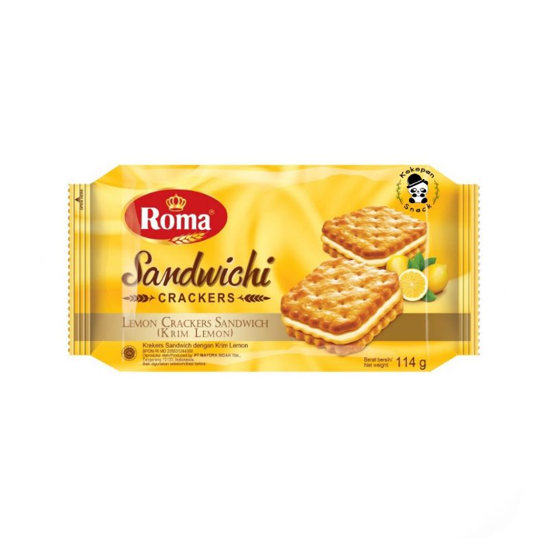 

BISKUIT ROMA SANDWICH DENGAN KRIM LEMON(BARU)