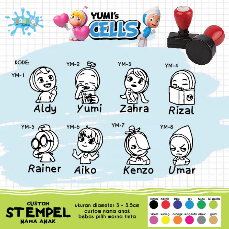 

CUSTOM STEMPEL NAMA ANAK SIAP PAKAI