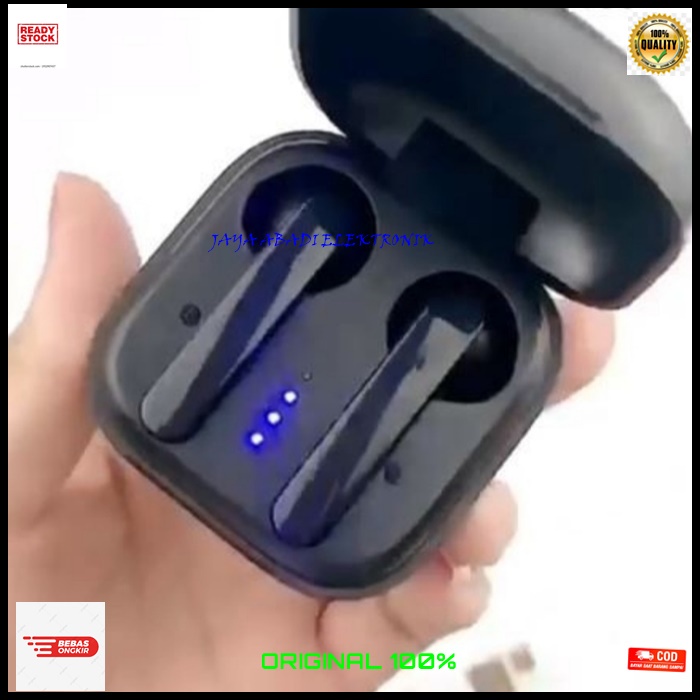 ORIGINAL HEADSET BLUETOOTH TWS EARPHONE WIRELESS EARBUD WIRELES EARPHONE STEREO SPORT TRUE BAS DOUBL