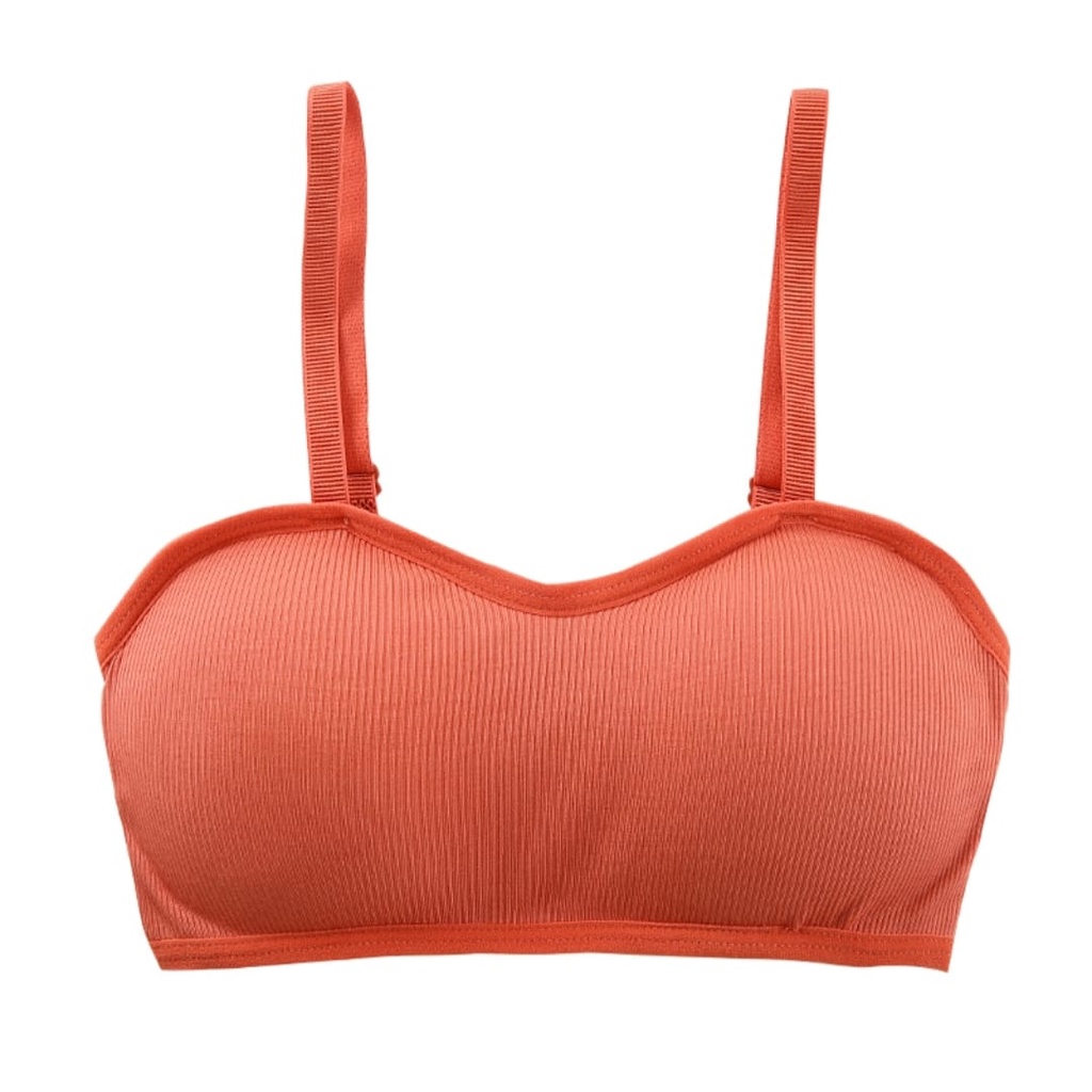 HUES.ID BH Bra Wanita Tanpa Kawat Bahan Halus Pakaian Dalam bralette Push Up Elastis sport 1008