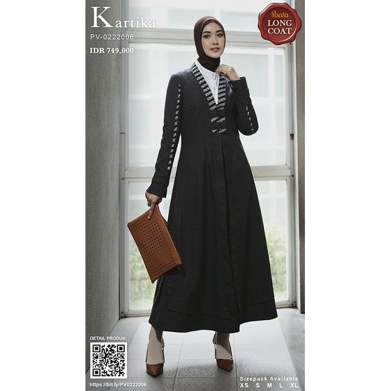 PV-0222006 ABAYA TUNEECA HITAM RAHMA