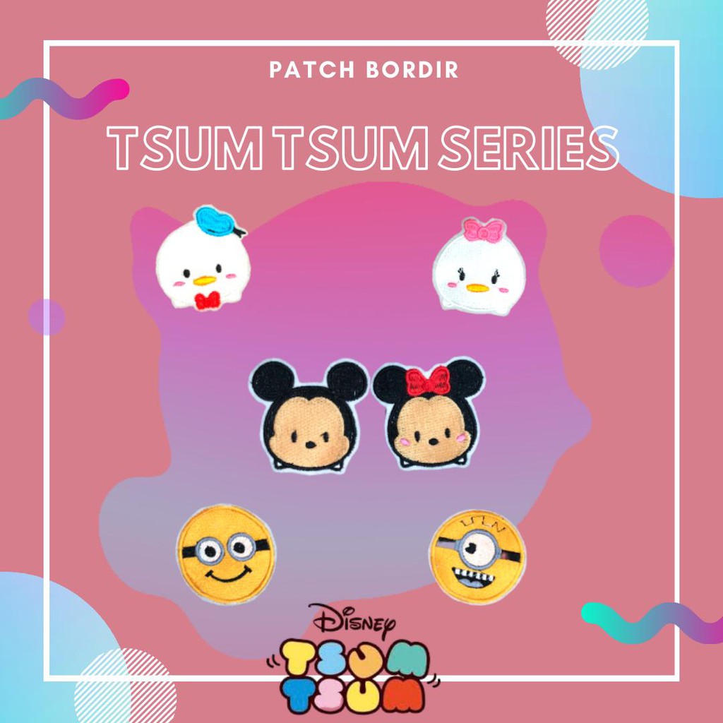 PATCH BORDIR JAHIT TSUM DONALD / DAISY / MICKEY / MINNIE / MINION