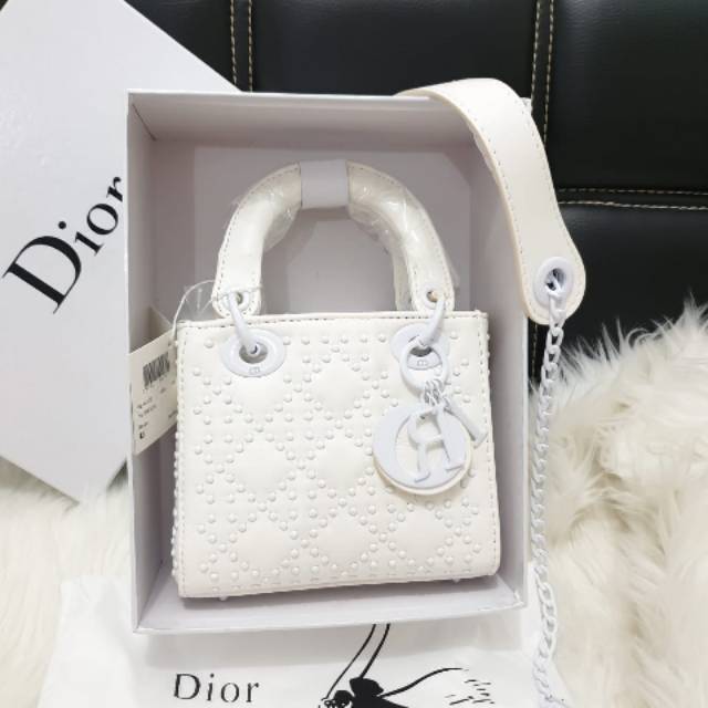 Dior lady candy set box / dior lady mini stud / tas syahrini