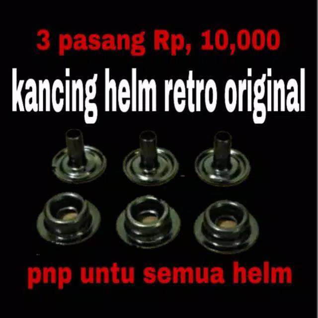 Kancing helm retro original pnp untuk semua jenis helm retro helm bogo JPN bogo cargloss helm honda