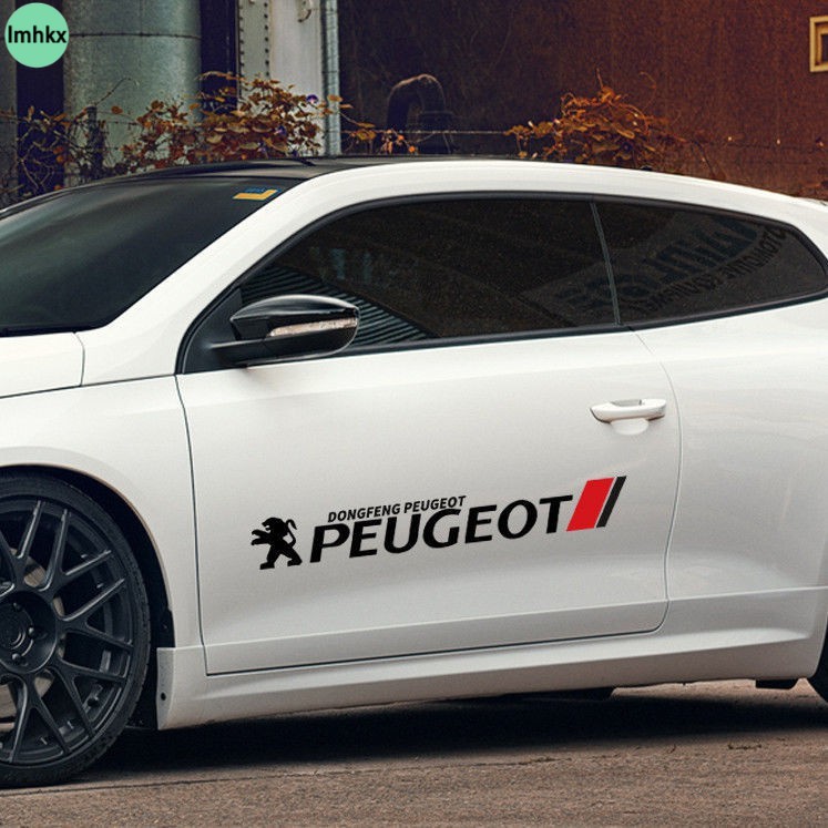 For Peugeot Stiker Pemblokiran Gores Dekorasi Mobil