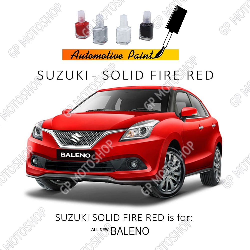 SUZUKI BALENO SOLID FIRE RED CAT OLES PENGHILANG BARET MOBIL LECET GORES MERAH SOLID GLOSSY