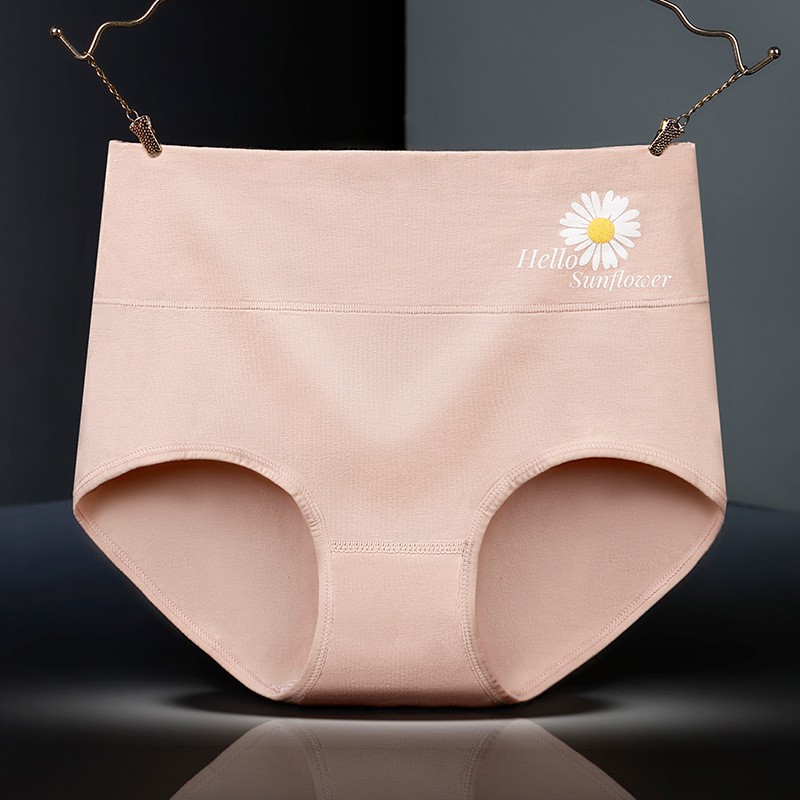 Wanita Celana Dalam Pakaian Dalam Katun Antibakteri High Waist Fashion Simple Briefs