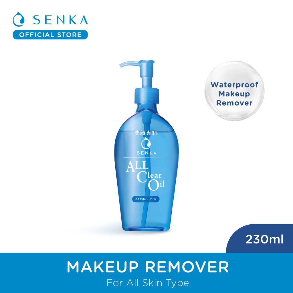 SENKA All Clear Oil 230mL Pembersih Make Up Shopee Indonesia