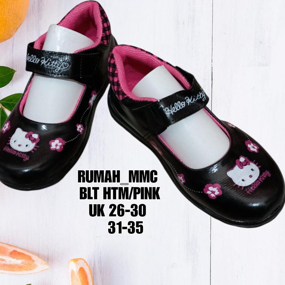 LC.27Jn22d - SEPATU SPORTY HITAM/SEPATU ANAK SEKOLAH CEWEK/SEPATU SEKOLAH ANAK CEWEK LUCU/SEPATU CEW