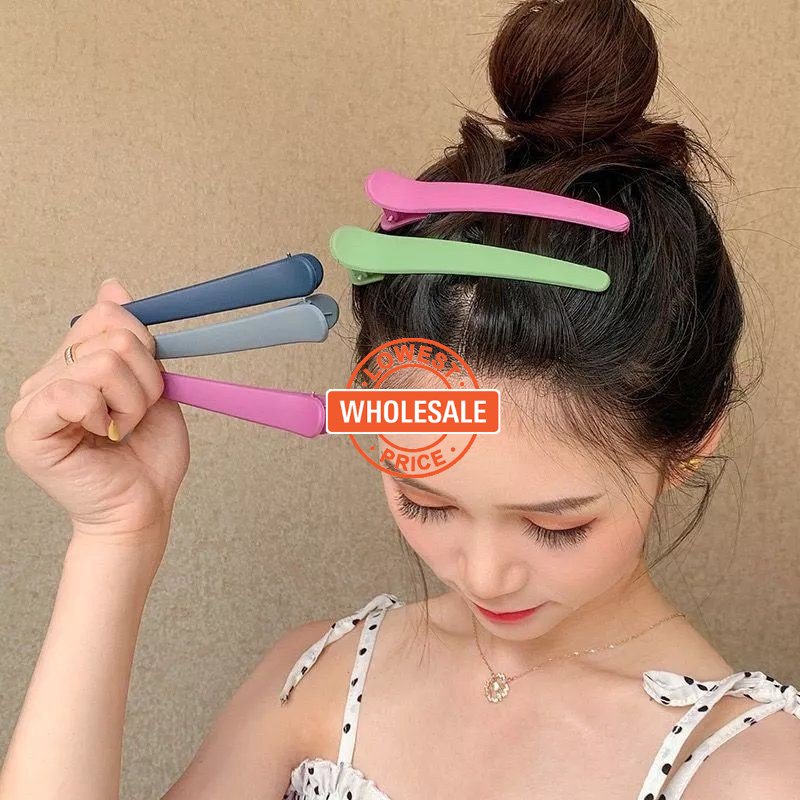 [Harga Grosir]1pc Jepit Rambut Duckbill Warna Permen Frosted Untuk Wanita/Hot Sale