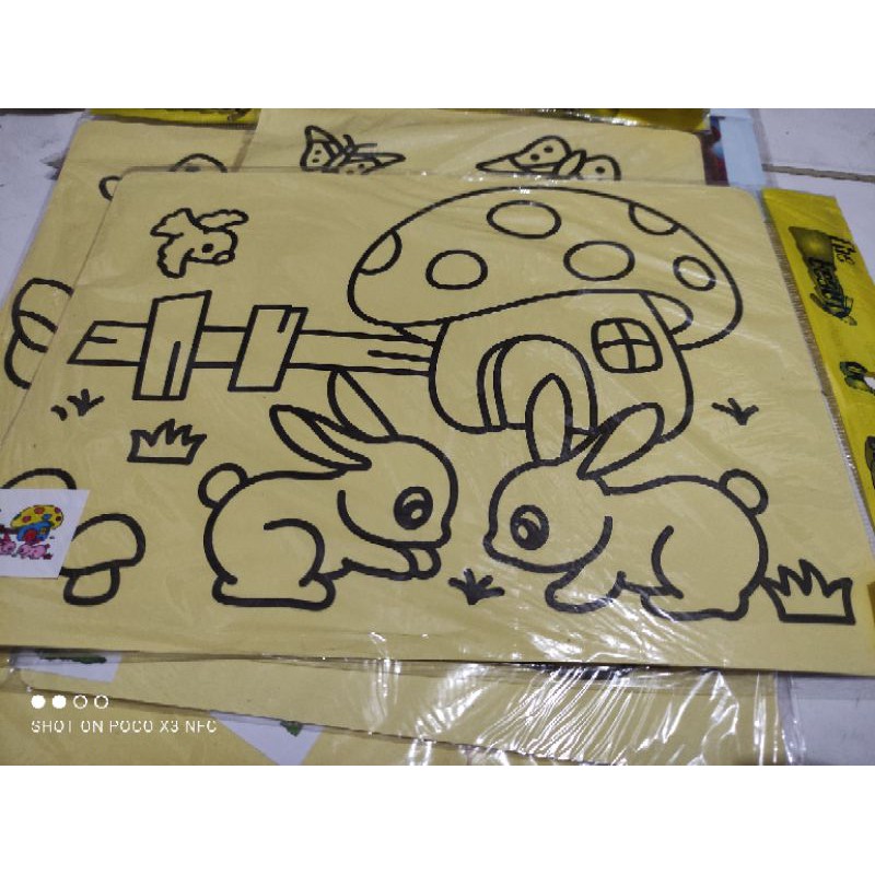 Mainan mewarnai pasir lukis JUMBO