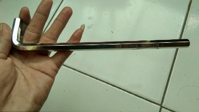 Cod Otomotif Kunci L Tekiro Satuan 10mm Original Kunci L 10mm Tekiro Panjang