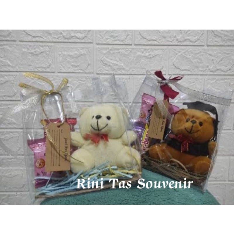 

tas Souvenir Hampers snack hari raya//goodiebag mika transparan