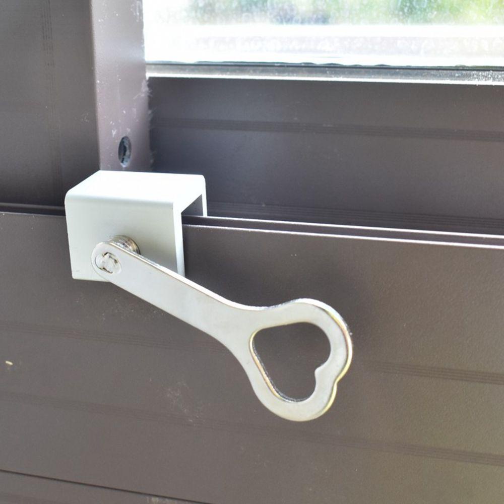 【 ELEGANT 】 Kunci Jendela Kusen Silver Anak Pengaman Stop Pintu Geser Kunci Pembatas Jendela