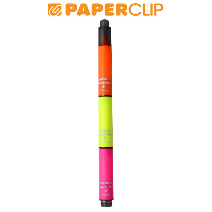 

HIGHLIGHTER ZEBRA ROCKETEER 3 YELLOW-PINK-ORANGE