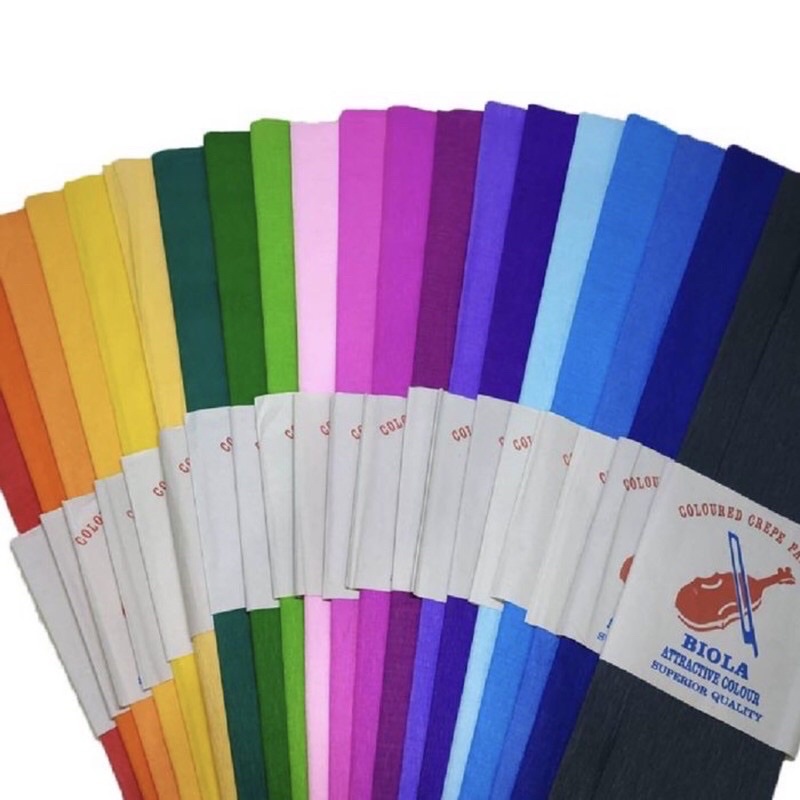 

Kertas krep biola/ koala dekor hiasan