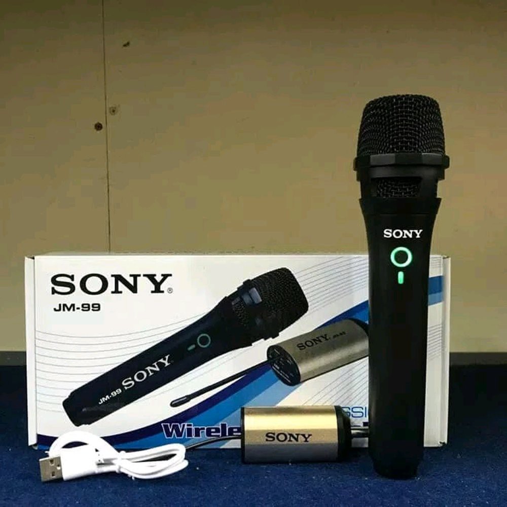Mic Wirelles Sony Jm99 Single mic jarak 30m aman