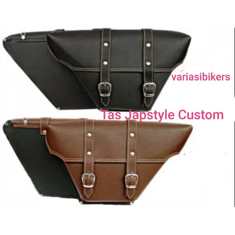 SEPASANG TAS MOTOR CUSTOM JAPSTYLE BOX AKI JAPSTYLE TAS CUSTOM