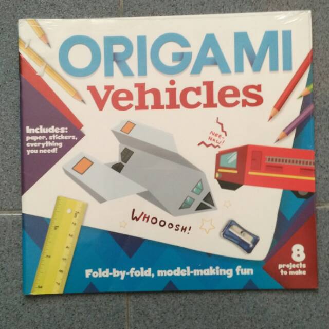 Origami Vehicles . Buku origami anak . Buku bbw