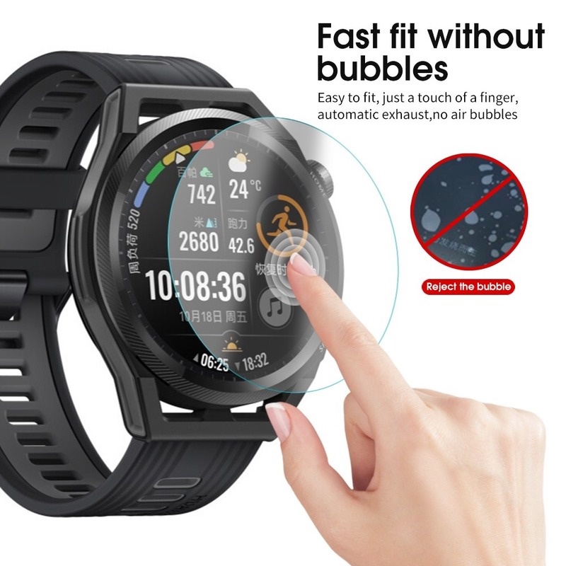 Pelindung Layar Tempered Glass 9h Anti Gores Untuk Huawei Watch GT