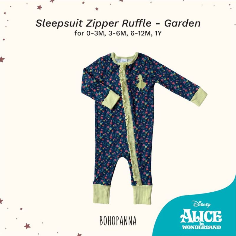 Bohopanna SLEEPSUIT ZIPPER RUFFLE DISNEY