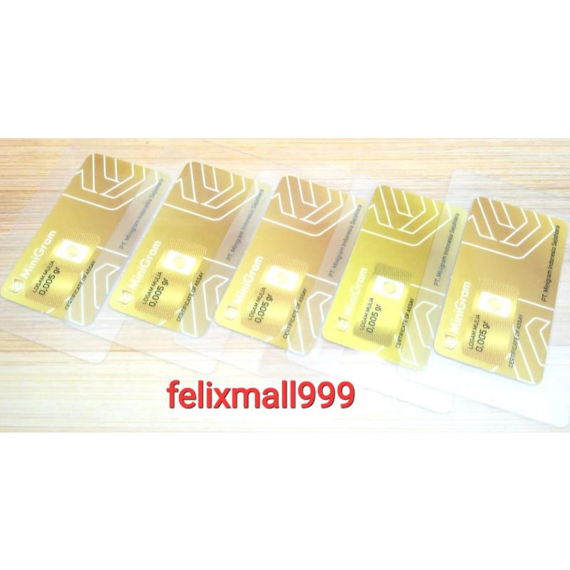 MINIGRAM 0.002 GR / 0.05 GR / 0.01 GR MICRO MINI BABY GOLD 24k