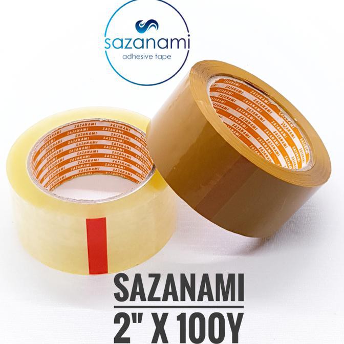 

HOT SALE|BEST SALLER Lakban Opp bening 4.8 CM x100y sazanami Tape - Bening