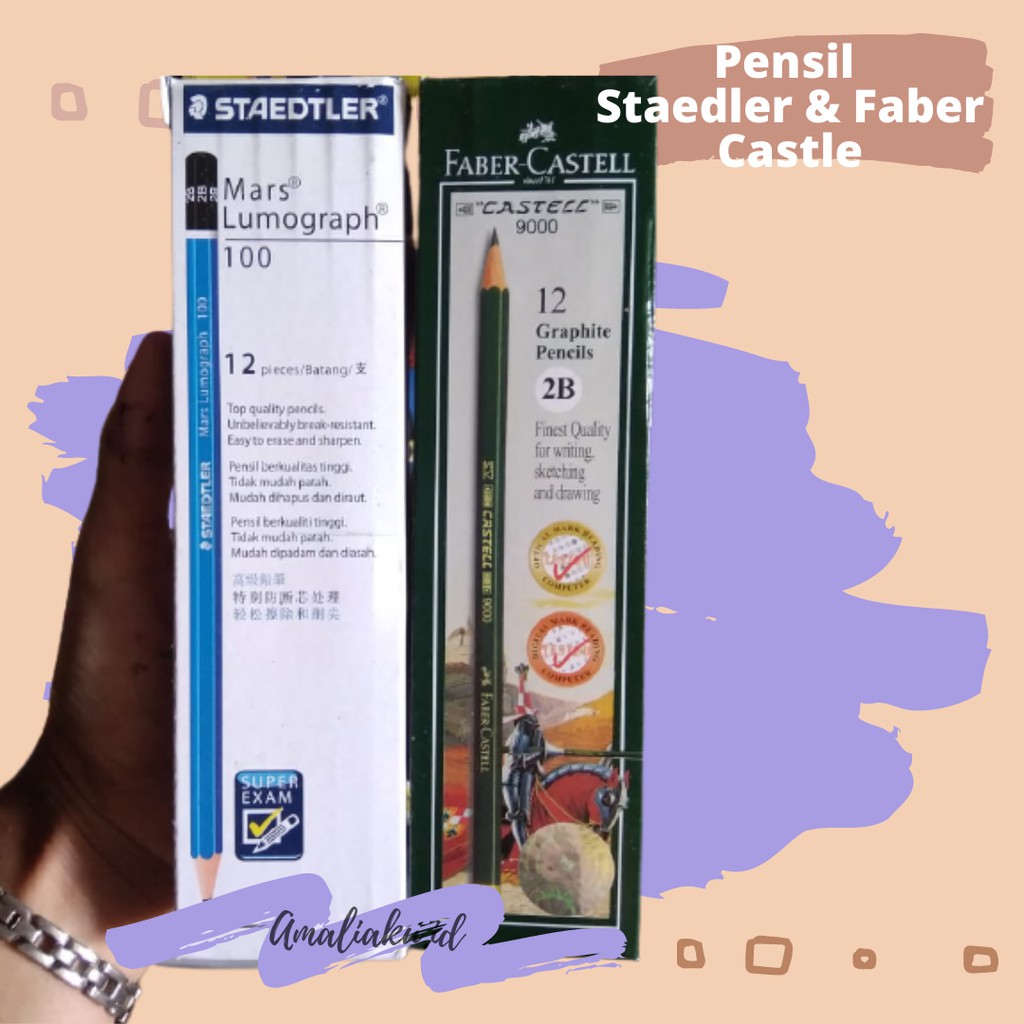 

Pensil 2B Staedtler dan Faber Castle