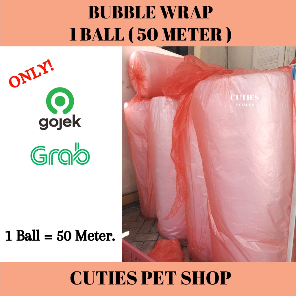 

BUBBLE WRAP 1 BALL 50 METER PUTIH / HITAM