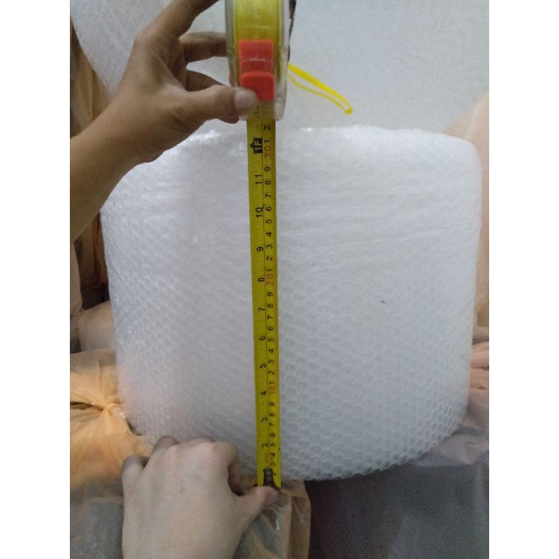 Bubble Wrap Roll Hitam Bening Kualitas PREMIUM Tebal Berisi Tinggi 30cm Panjang 50 meter Surabaya