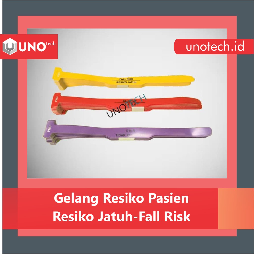 Gelang Resiko Pasien Kuning Resiko Jatuh Fall Risk Shopee Indonesia